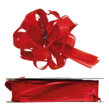 Ziehschleifenband "Country Bows" Rot, 25mm x 40m