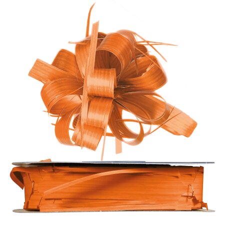 Ziehschleifenband "Country Bows" Orange, 25mm x 40m
