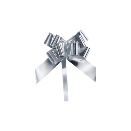 Ziehschleife "Grangala" Silber-Metallic, Synthetik