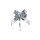 Ziehschleife "Grangala" Silber-Metallic, Synthetik