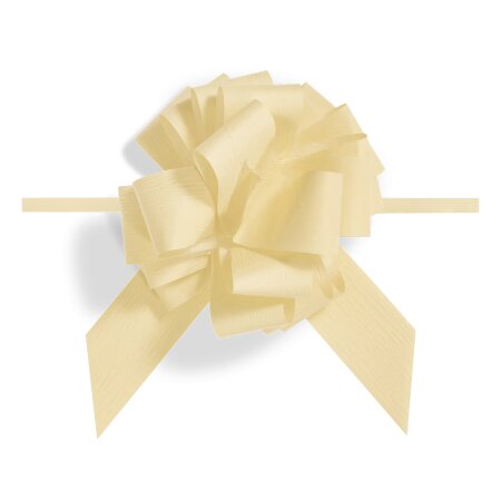 Ziehschleife "Granfiocco Paper" Creme, Synthetik