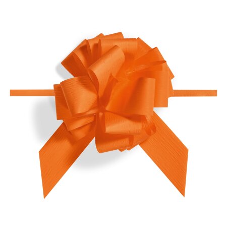 Ziehschleife "Granfiocco Paper" Orange, Synthetik