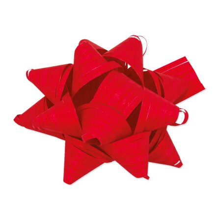 Fertigschleife "Stelle Raphia" Rot selbstklebend Ø ca. 65mm