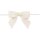 Fertigschleife mit Clip, Creme, Ripsband, 22mm, 80 x 65 mm