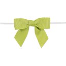 Fertigschleife mit Clip, Grün, Ripsband, 22mm, 80 x...