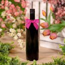 Fertigschleife mit Clip, Pink, Ripsband, 22mm, 80 x 65 mm