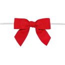 Fertigschleife mit Clip, Rot, Ripsband, 22mm, 80 x 65 mm