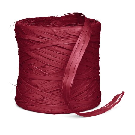 Geschenkbast "Raphia Synthetik" Bordeaux, 200m