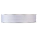 Geschenkband "Uni" Weiß, 25mm x 50m, Taft...