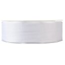 Geschenkband "Uni" Weiß, 40mm x 50m, Taft...