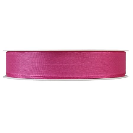Geschenkband "Uni" Pink, 25mm x 50m, Taft m Webkante