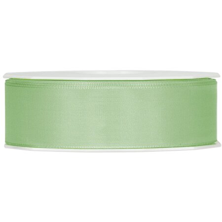 Geschenkband "Uni" Mintgrün, 40mm x 50m, Taft mit Webkante