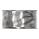 Geschenkband "Lamé" Silber-Metallic,...