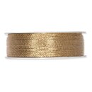 Geschenkband "Lurex" Gold, 6mm x 50m, mit Webkante