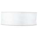 Geschenkband "Organza" Weiß, 40mm x 50m,...