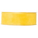Geschenkband "Organza" Gelb, 40mm x 50m, mit...