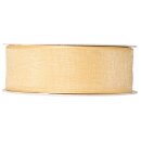 Geschenkband "Organza" Creme, 40mm x 50m, mit Webkante