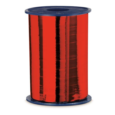 Ringelband "Metallic" Rot, 10mm x 250m