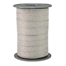 Ringelband "Glitter" Champagner, 10mm x 100m