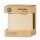 Ringelband "Go Green" Creme, 10mm x 100m, Baumwolle