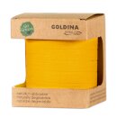 Ringelband "Go Green" Gelb, 10mm x 100m, Baumwolle