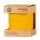 Ringelband "Go Green" Gelb, 10mm x 100m, Baumwolle