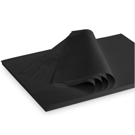 Seidenpapier "Schwarz" 28g/qm 500x375mm 2 Kg/ca.380 Blatt