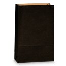 Kraftpapierbeutel Schwarz -L- 220x100x340mm, Blockboden ,...