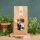 Kraftpapierbeutel Natur mit Fenster 135x75x315mm, Blockboden 90g/qm, Fenster 120x70mm, 850ml