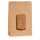 Kraftpapierbeutel Natur mit Fenster 200x100x310mm Blockboden 90g/qm, Fenster 140x90mm, 1500ml