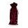 Flaschenbeutel "Frohe Weihnachten" Bordeaux-Silber 360x160mm aus Satin mit Zugband