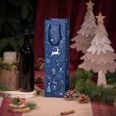Tragetasche "Rudolph" Blau 1er, Seidenmattpapier
