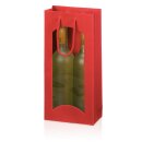 Tragetasche "Offene Welle Rot" 2er mit Fenster