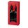 Tragetasche "Satina Rot" 2er mit Fenster, Strukturpapier