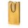 Tragetasche "Satina Gold" 2er, Strukturpapier Kordel und Innenseite Schwarz