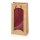 Tragetasche "Natura Style Bordeaux" 2er Fenster, Kraftpapier Kordel und Innenseite Bordeaux