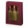 Tragetasche "Offene Welle Bordeaux" 3er mit Fenster