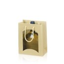 Tragetasche "Offene Welle Creme" -S- mit...