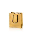 Tragetasche "Satina Gold" -S-, Strukturpapier...
