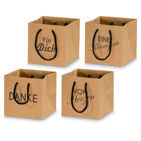 Tragetasche "Natura Greetings" sortiert, Kraftpapier