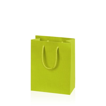 Tragetasche "Linea Limette" -S-, Strukturpapier (vormals BB)