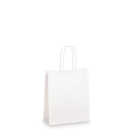 Einkaufstasche Weiß -S-, Kraftpapier