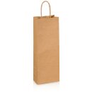Einkaufstasche "BOTTLE" 1er, Kraftpapier natur