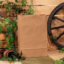 Einkaufstasche "BOTTLE" 3er mit Einlage, Kraftpapier natur