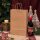 Einkaufstasche "BOTTLE" 3er mit Einlage, Kraftpapier natur