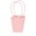 Tragetasche "Carry" Rosa mit 3D Prägung, Strukturpapier