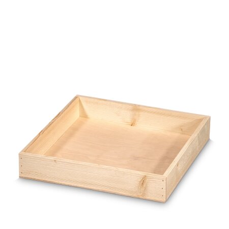 Holztablett Natur, 280x280x40mm