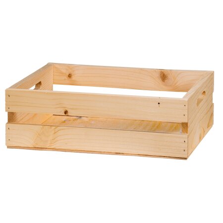 Holzsteige mit Griffen Natur, 270x210x90mm