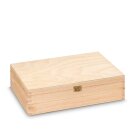 Holzkiste mit Scharnierdeckel 2er Wein/Sekt inkl. Trennsteg