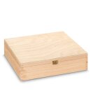 Holzkiste mit Scharnierdeckel 3er Wein/Sekt inkl.Trennstegen
